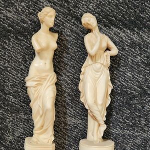 Elegant Cream Figurine Set